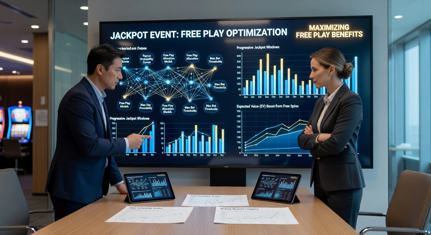 Illustration von Strategien zur Maximierung von Freispiel-Boni während laufender Jackpot-Events